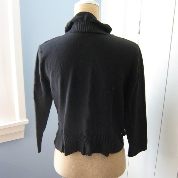 Black Nygard Shrug Sweater - Picture 2 of 4